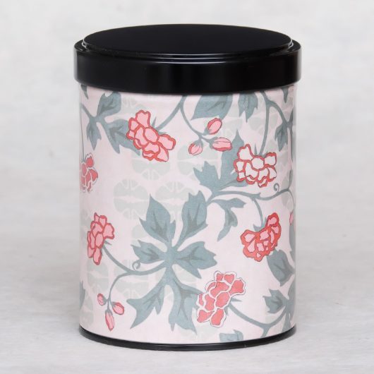 Boîte à thé illustrée Fleurs de japon