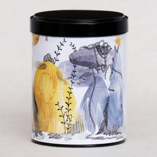 Boîte à thé empilable artisanale illustrée - Brumes et pluies