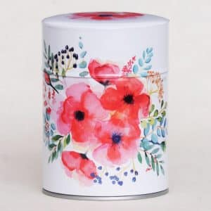 Boîte à thé luxe – Bouquet de coquelicots