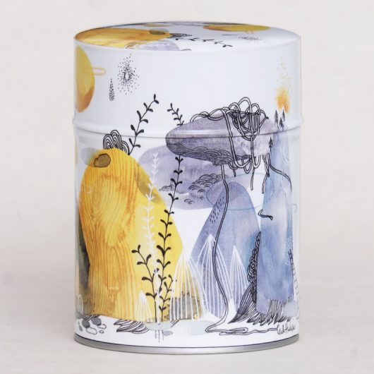 Boîte à thé artisanale illustrée - Brumes et pluies