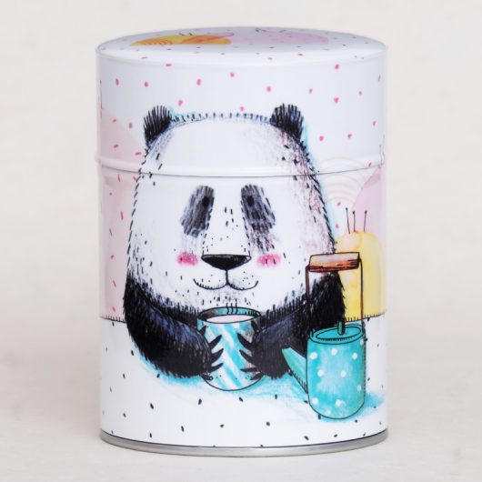 Boîte à thé artisanale illustrée - Panda