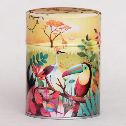 Boîte à thé artisanale illustrée - Toucan