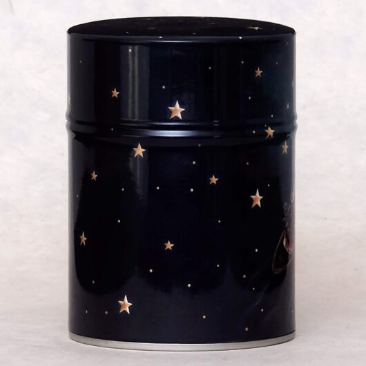 Boîte à thé traditionnelle illustrée - Fille aux étoiles