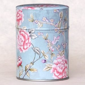 Traditional illustrated tea caddy - Orient