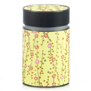 Tea caddy 80g washi paper - Cascade flowers