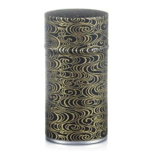 Tea caddy 80g washi paper - Dance of the waves