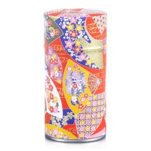 Tea caddy 80g washi paper - Bal des éventails