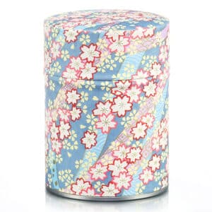 Boite à thé colorée et florale