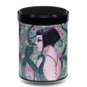 Stackable illustrated tea caddy - Tentacles