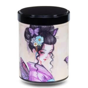 Stackable illustrated tea box - Mme Butterfly