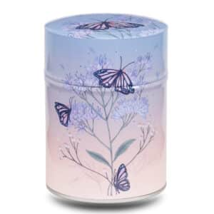 Boîte à thé illustrée traditionnelle – Monarque