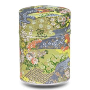 boite a the multicolore motif japon paysage