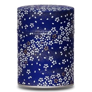 navy blue the box with cherry blossoms