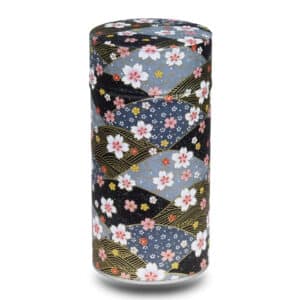 caja washi grande gris y azul con abanico