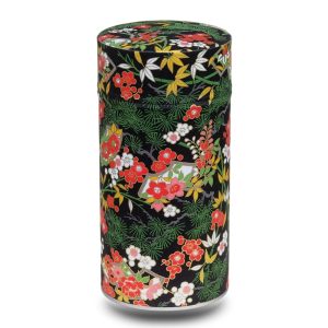 large black washi box with flower
