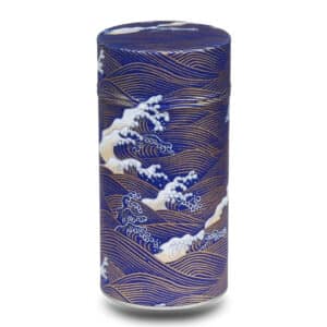 caja washi grande azul con ola