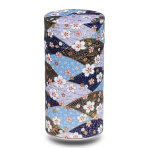 large blue and purple washi box with fans