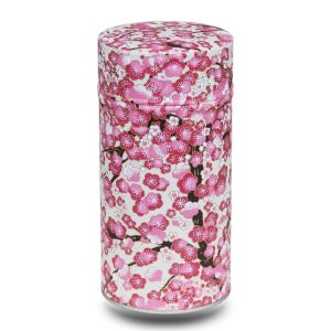 large beige washi box with pink flowers
