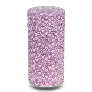 caja washi grande malva con motivo geográfico