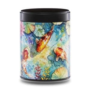 Boîte à thé illustrée empilable – Koi