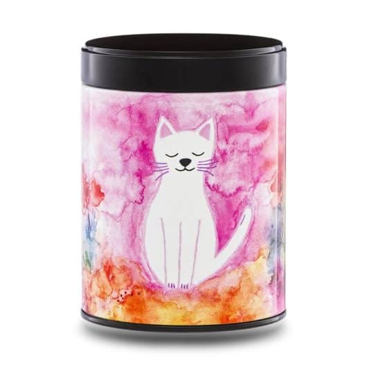 Boîte à thé illustrée empilable – Chat céleste