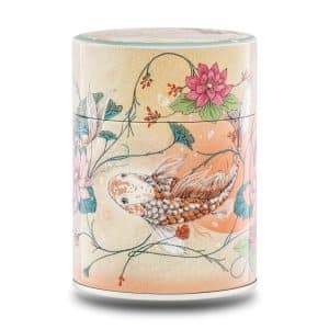 Boîte à thé illustrée traditionnelle – Jardin d’eau