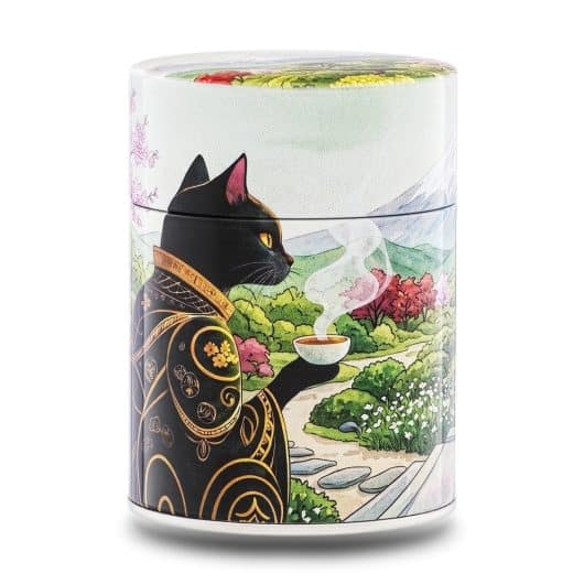 Boîte à thé illustrée traditionnelle – Oyada