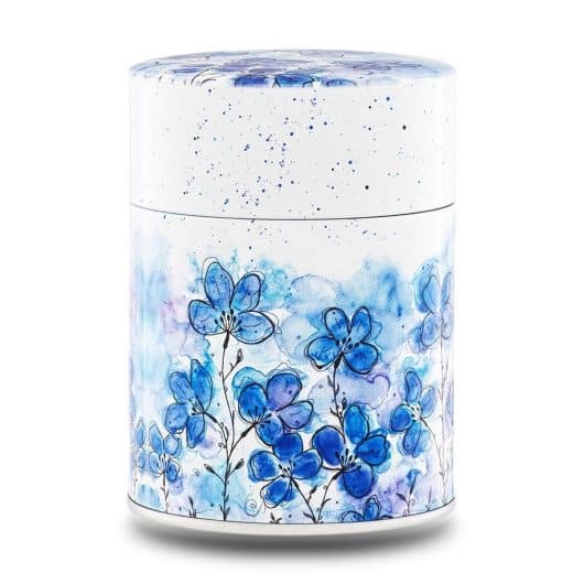 Boîte à thé illustrée traditionnelle – Souffle floral